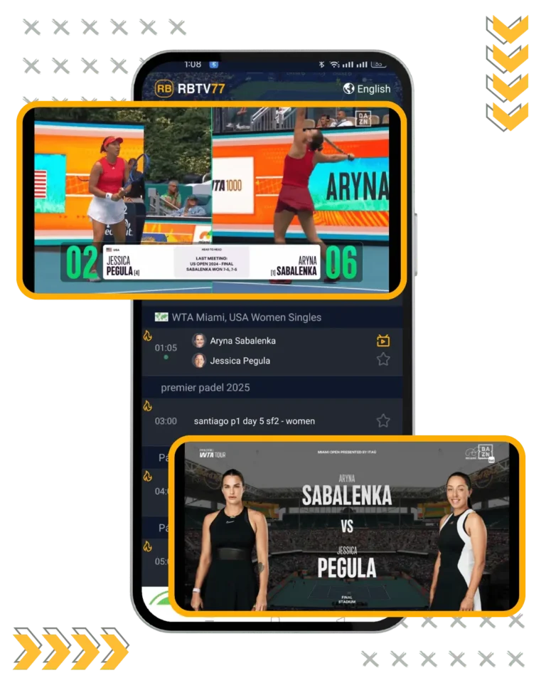tennis live streaming on rbv77 apk